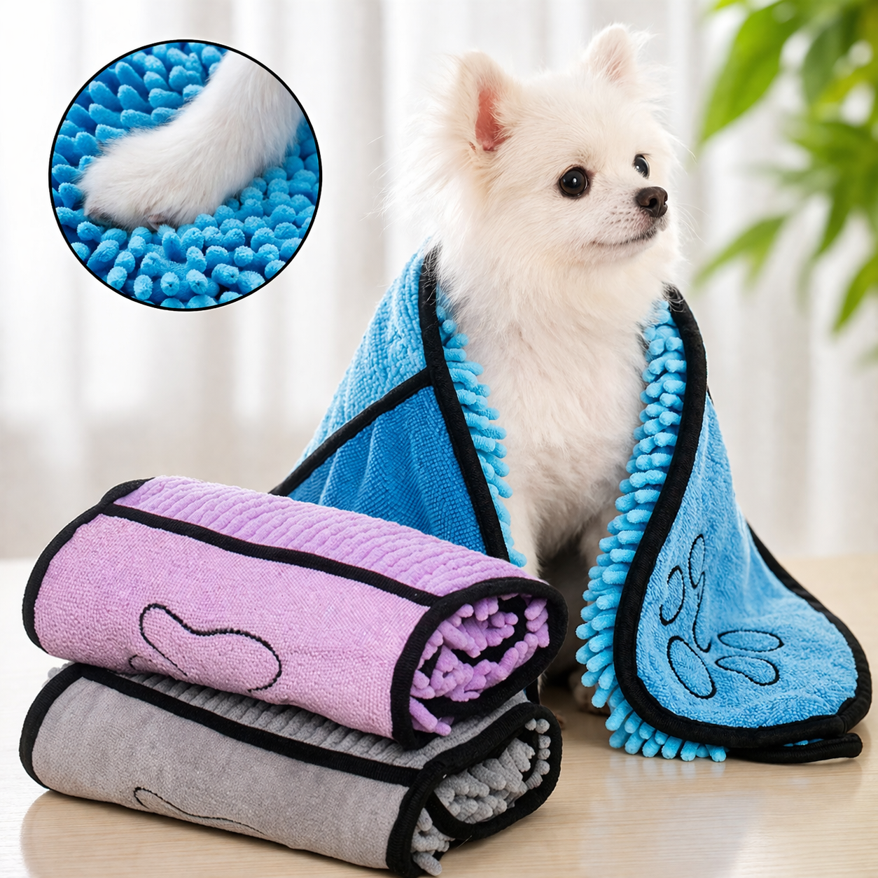 Toalla absorbente para mascotas