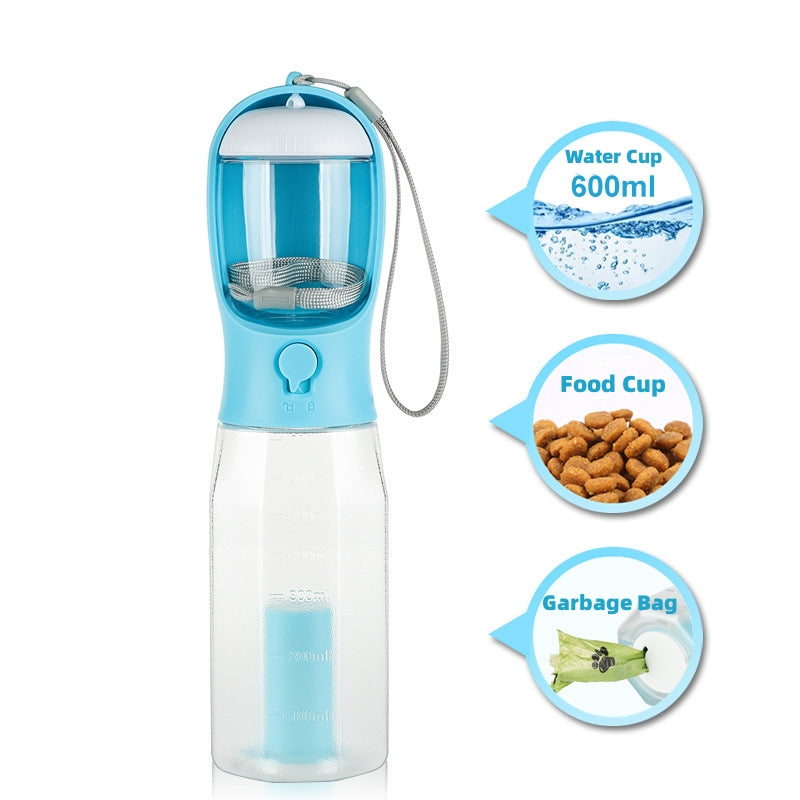 Botella de agua portátil 3 en 1, multifuncional